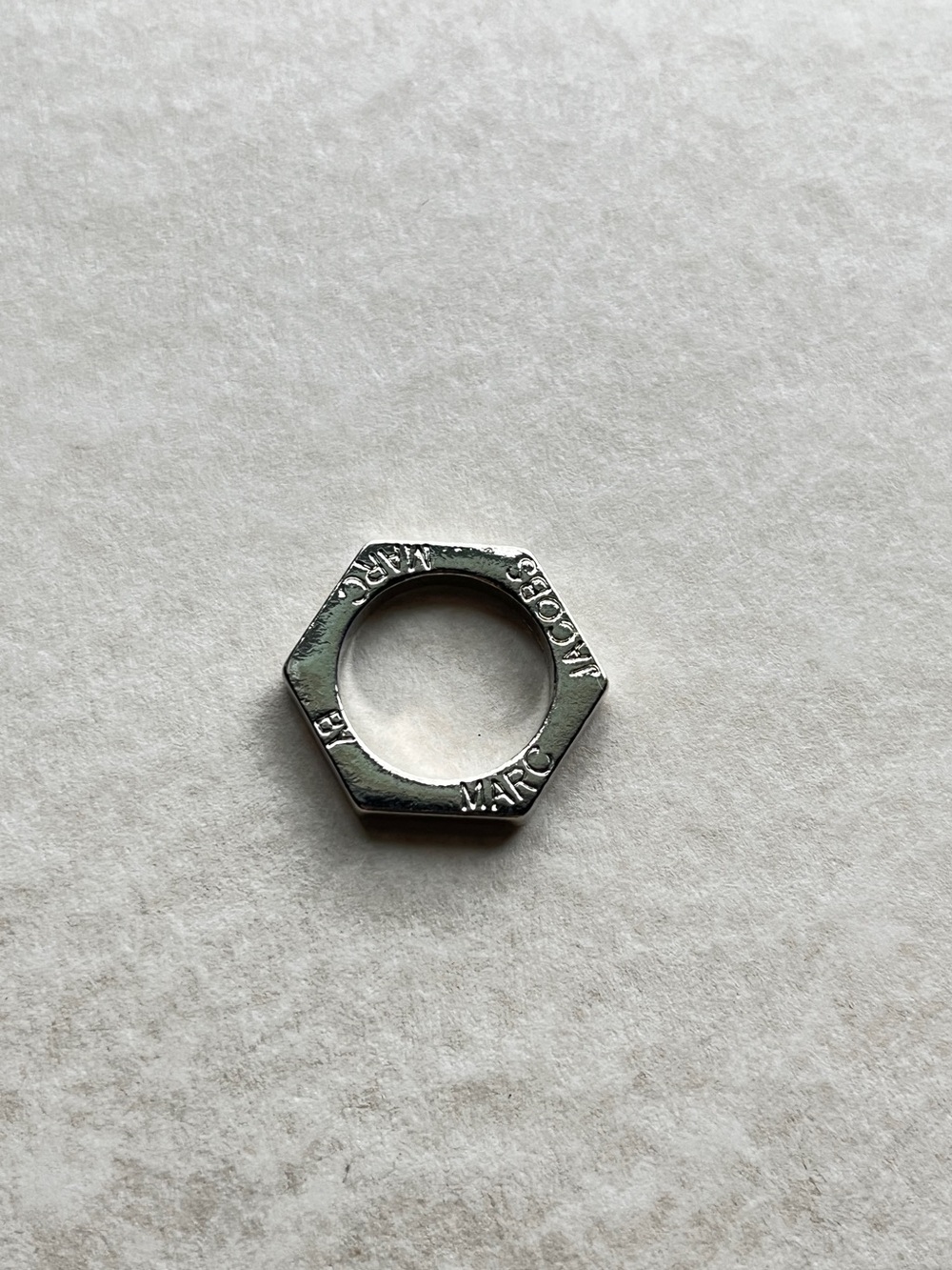 Marc Jacobs Silver Hexagonal Ring